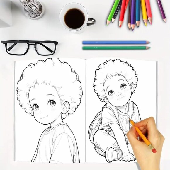 Black Explorer Coloring Book (SKU #0410) - Picture 4 of 5